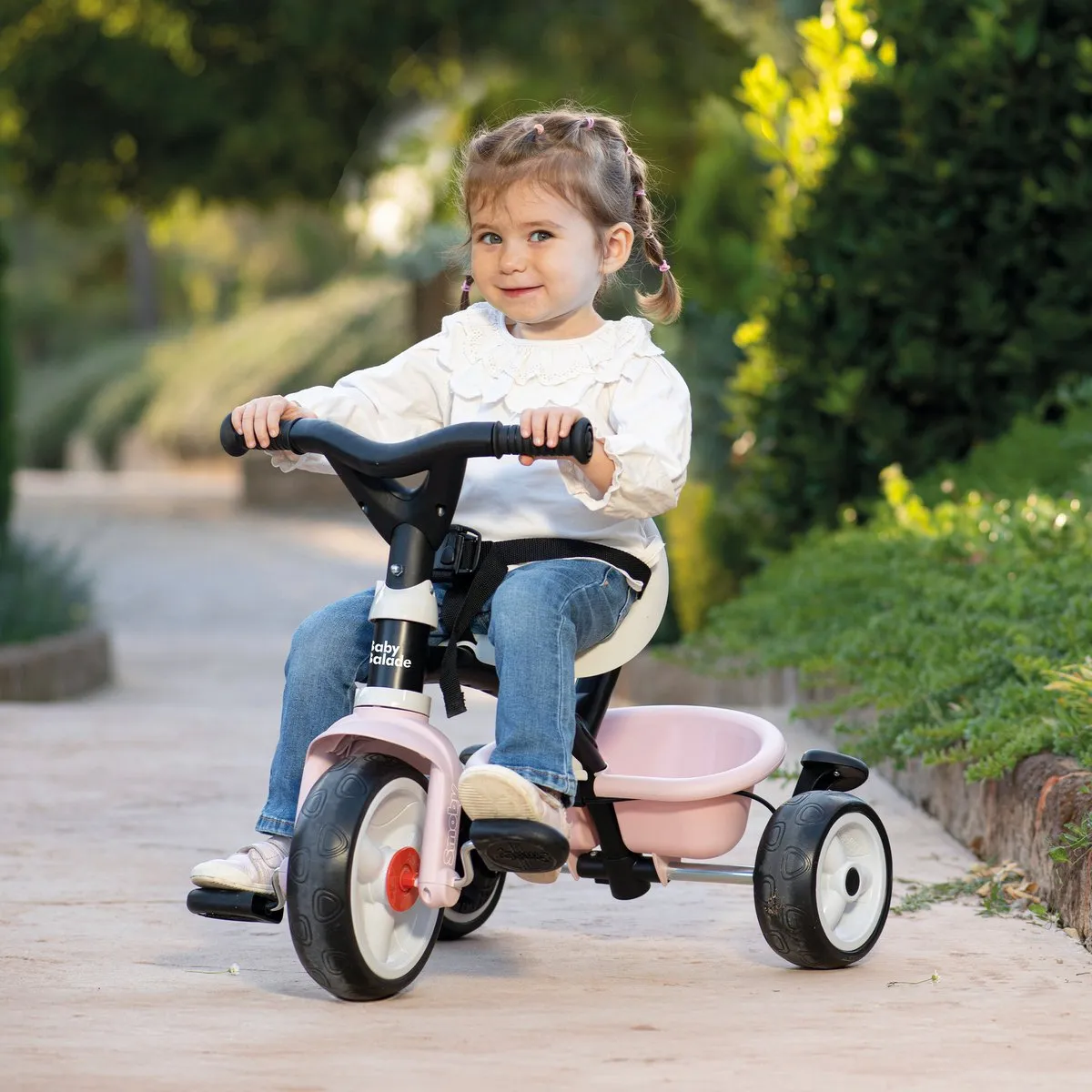 Smoby Baby Balade Driewieler - Roze/Zwart