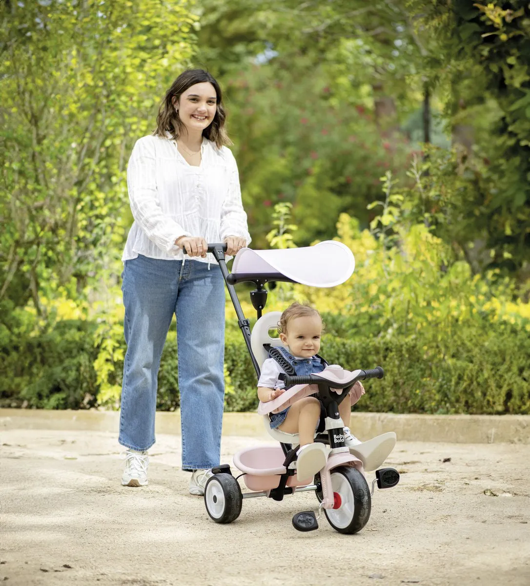Smoby Baby Balade Driewieler - Roze/Zwart