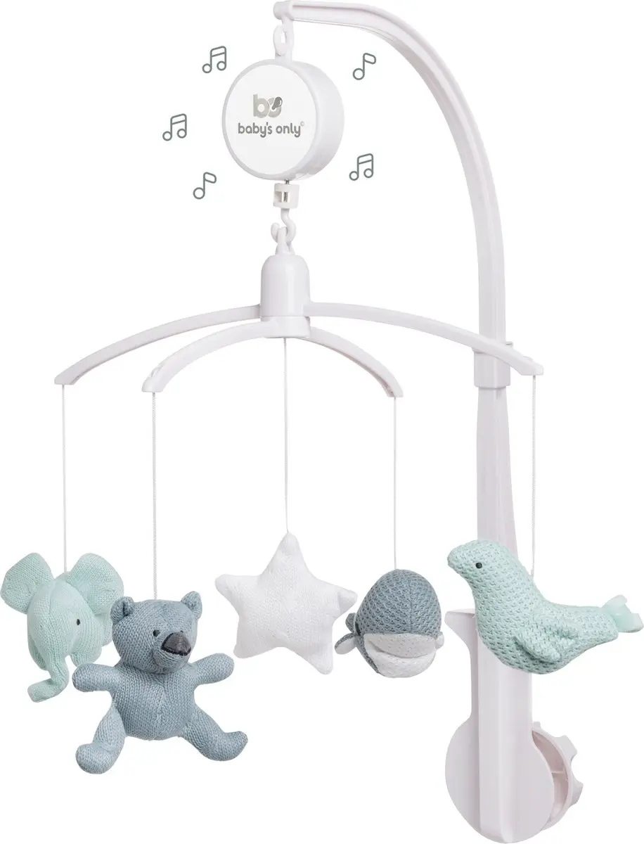Baby's Only Muziekmobiel Stonegreen/Mint/Wit