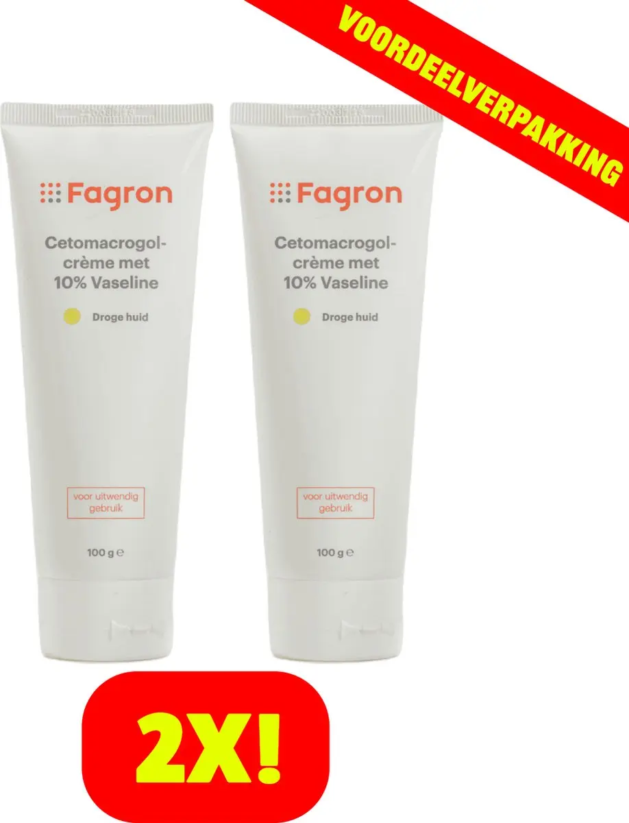 Fagron Cetomacrogolcrème 10% Vaseline