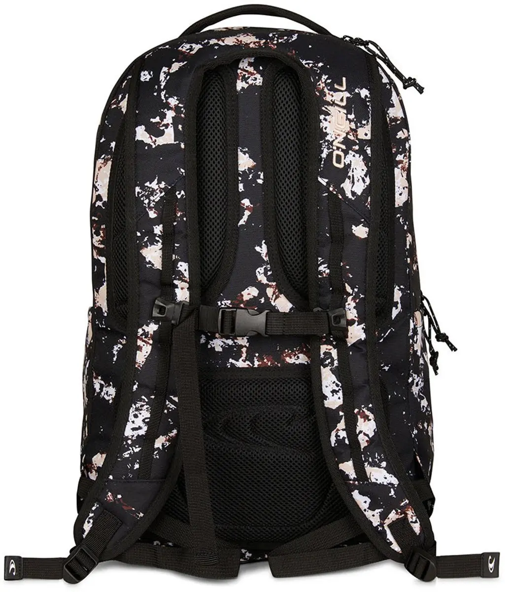 O'Neill President Backpack 17" - 4 Vakken - black/beige