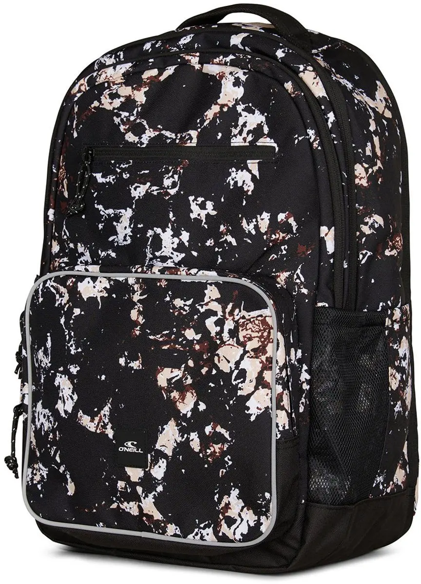 O'Neill President Backpack 17" - 4 Vakken - black/beige