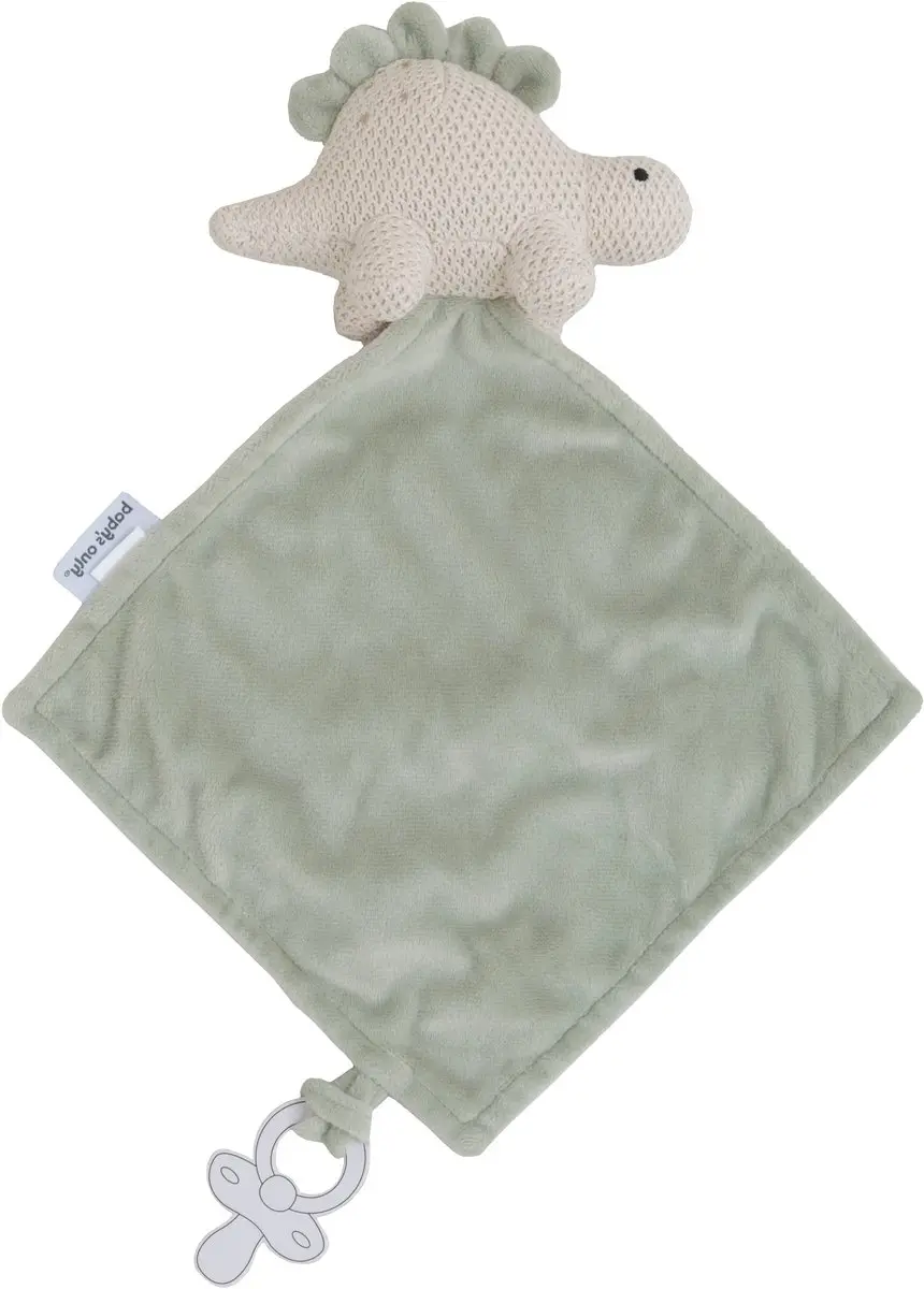 Baby's Only Baby Dino Knuffeldoekje - Laurel Green/Warm Linen