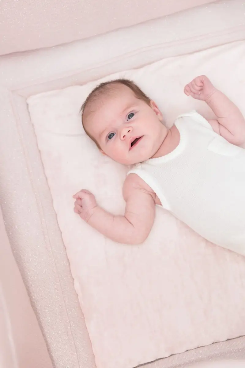 Baby's Only Gebreid Boxkleed Sparkle 75x95cm - Goud-Ivoor Mêlee
