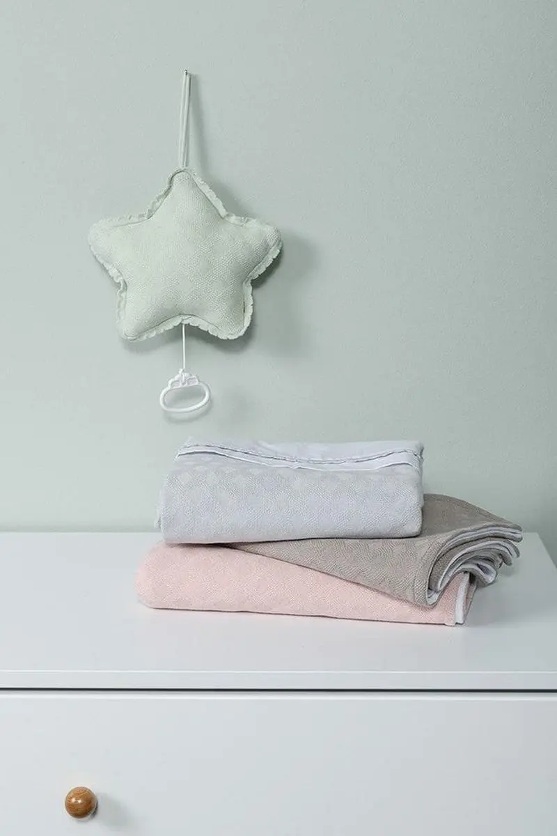 Baby's Only Wiegdeken Chenille Reef 70x95cm - 1.3 TOG - Dusty Grey