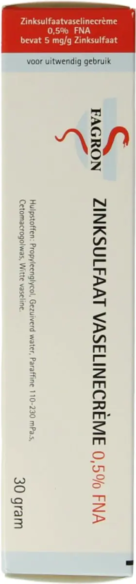 Fagron Zinksulfaat Vaselinecreme 0.5% 30g