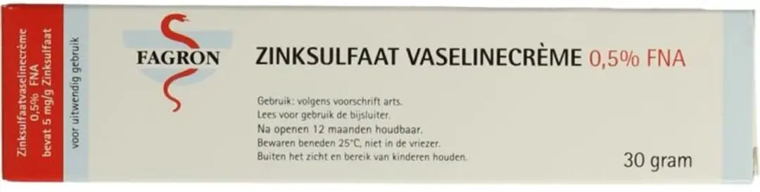 Fagron Zinksulfaat Vaselinecreme 0.5% 30g