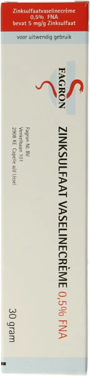 Fagron Zinksulfaat Vaselinecreme 0.5% 30g