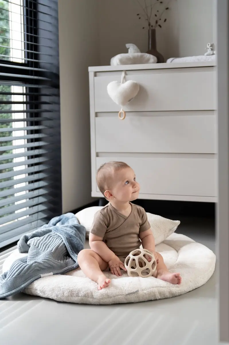 Baby's Only Cozy Gebreid Boxkleed Urban Green - Ø90cm