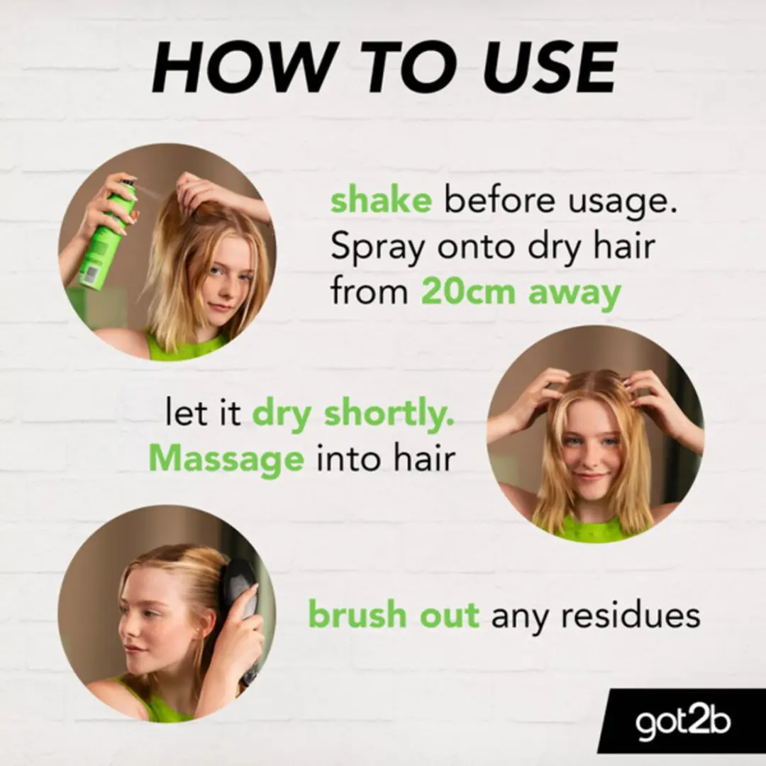 Got2b Droogshampoo Fresh & Fabulous 200ml - 3 Stuks