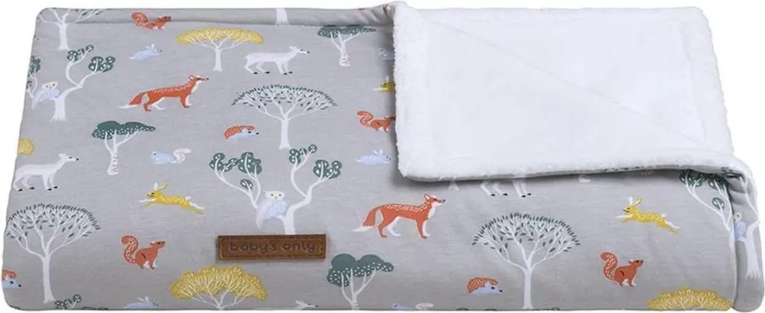 Baby's Only Wiegdeken Teddy Forest - 70x95cm - 100% Katoen