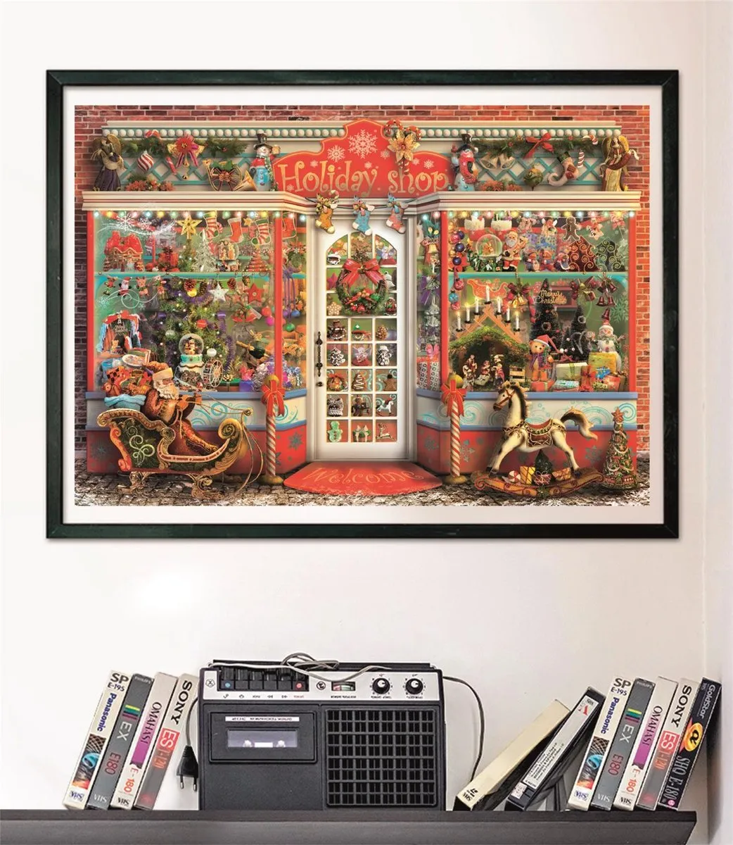 Clementoni Kerstwinkel Legpuzzel 500 Stuks - Multi - afbeelding 6 van 6