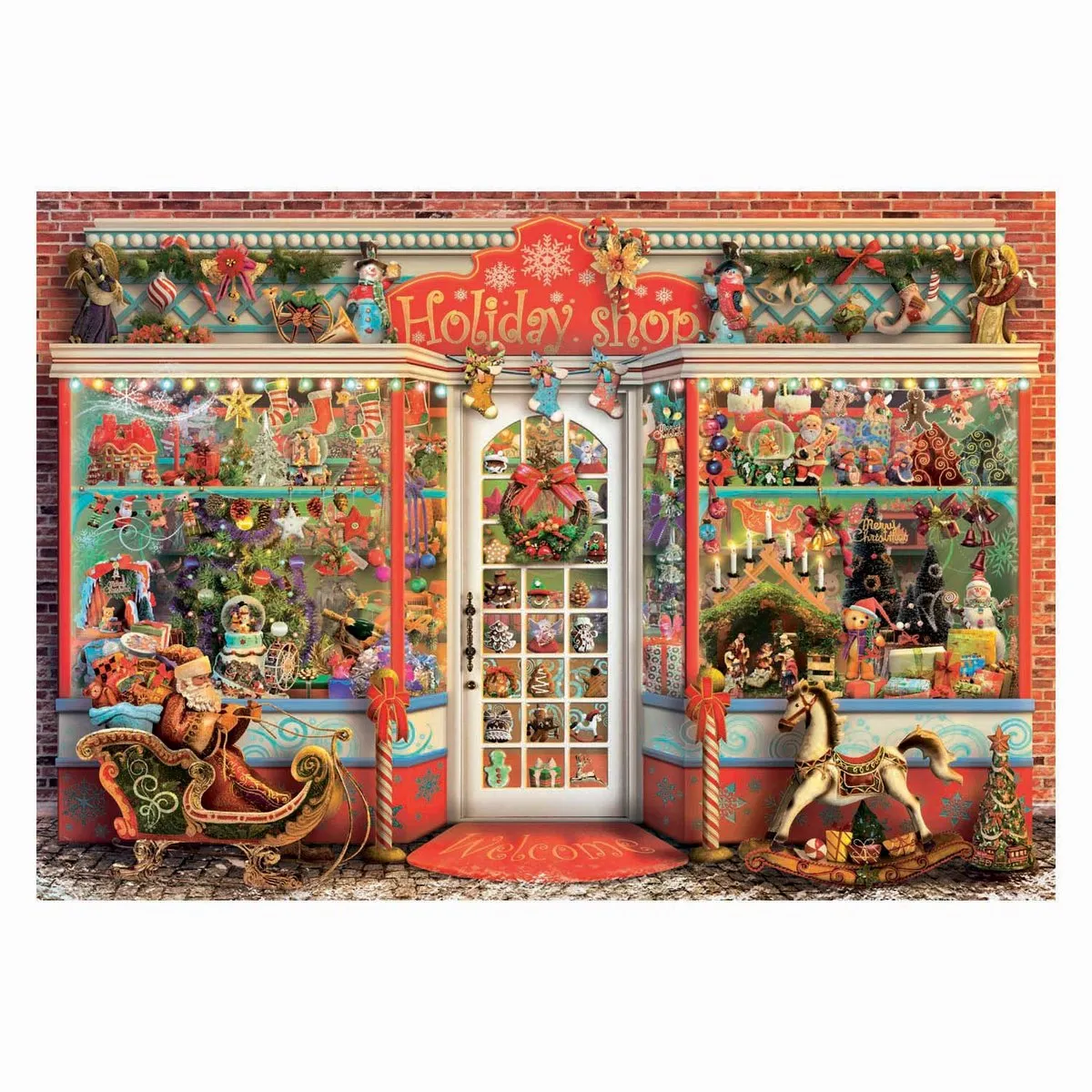Clementoni Kerstwinkel Legpuzzel 500 Stuks