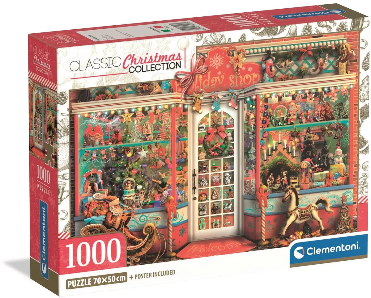 Clementoni Kerstwinkel Legpuzzel 500 Stuks - Multi