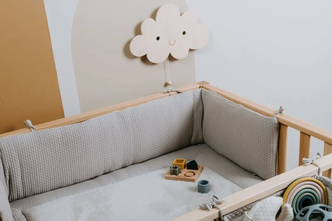 Baby's Only Gebreide Bedbumper Urban Green - 180x30cm