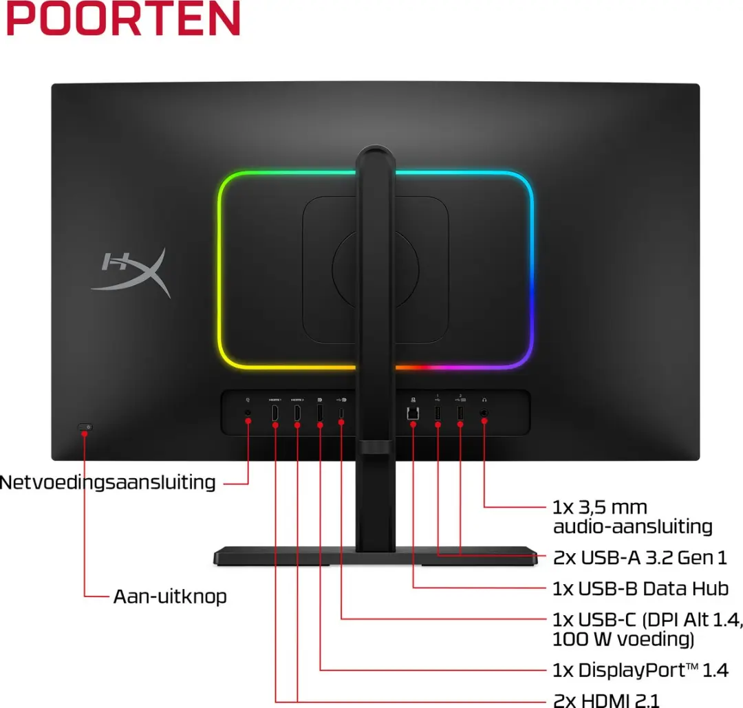 HyperX OMEN OLED 27qs Gaming Monitor 27" QHD 500Hz - USB-C KVM