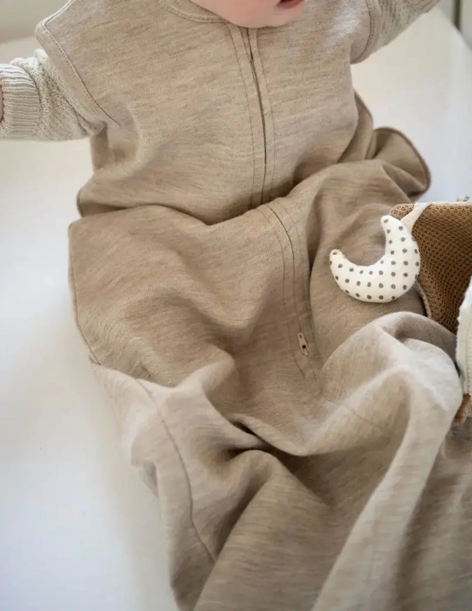 Baby's Only Merino Fine Meadow Slaapzak - 60cm - Sand