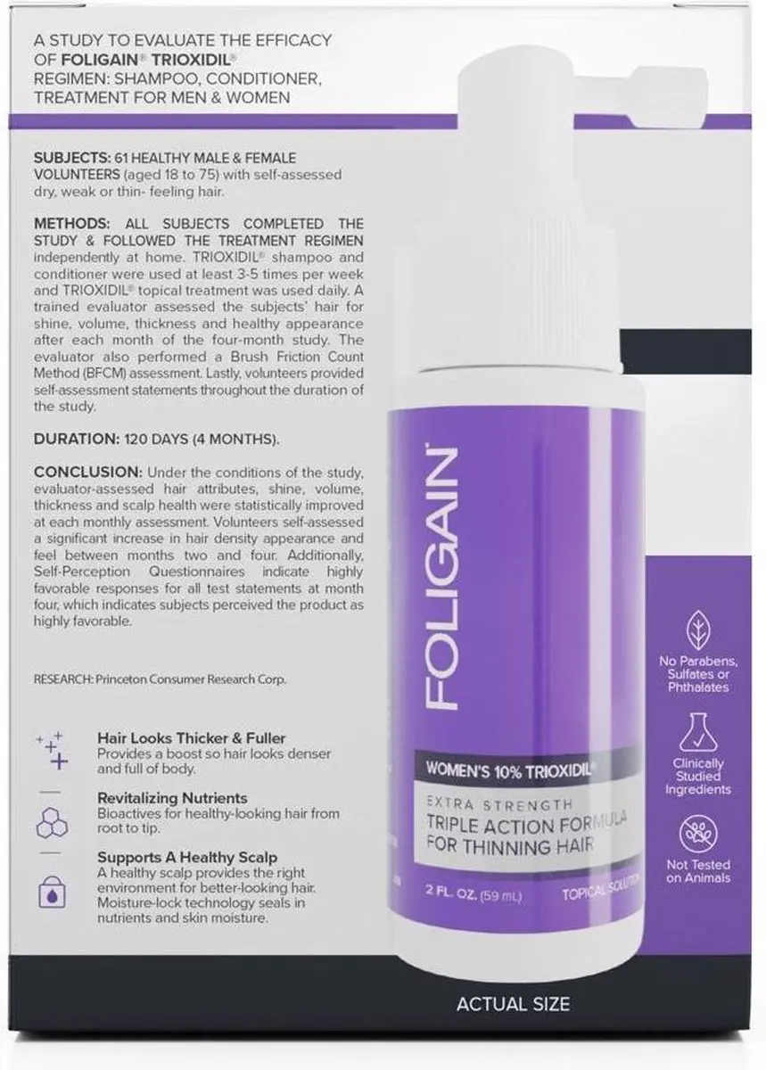 Foligain Lotion tegen Haaruitval Vrouwen 59ml - afbeelding 6 van 6