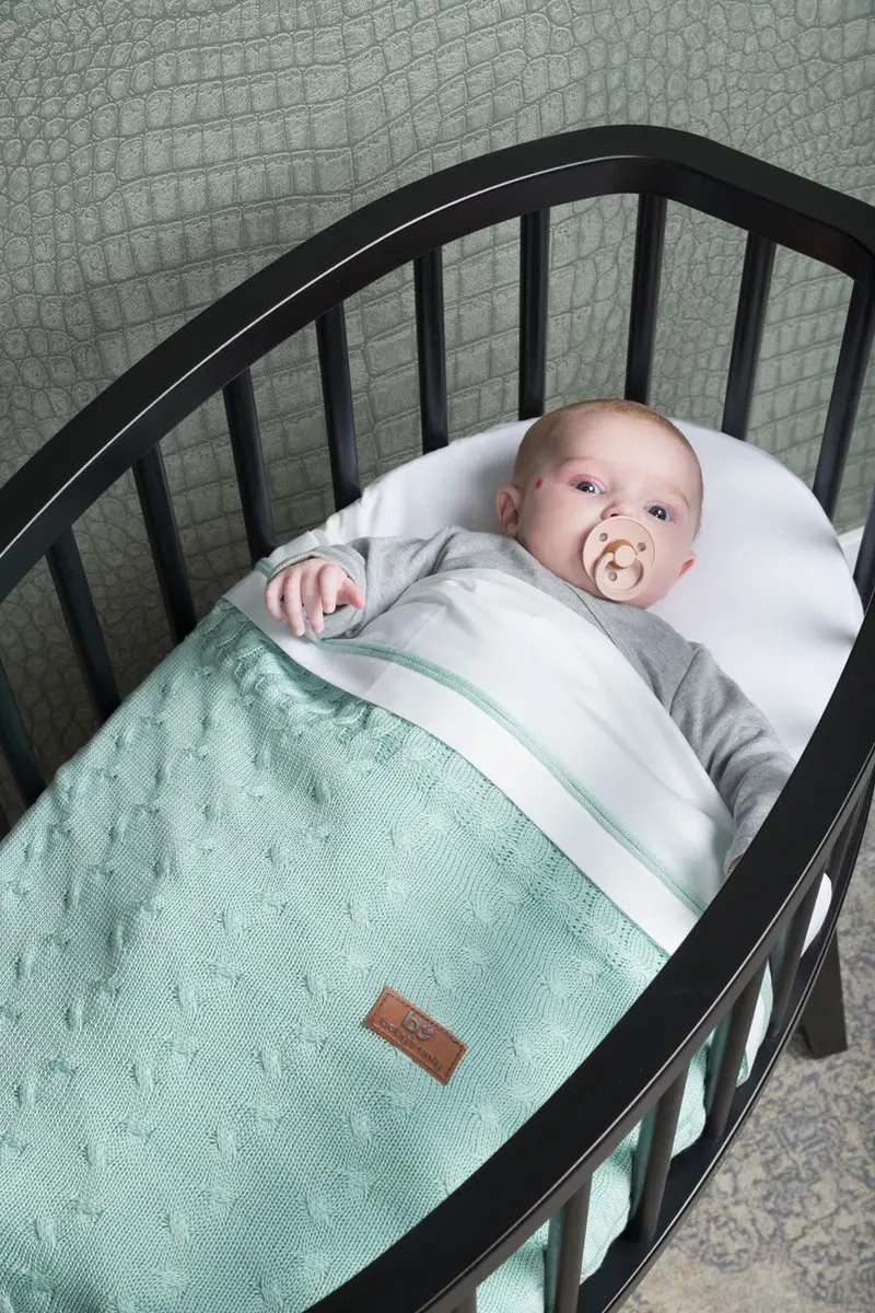 Baby's Only Gebreid Dekbedovertrek Ledikant 100x135cm - Grijs