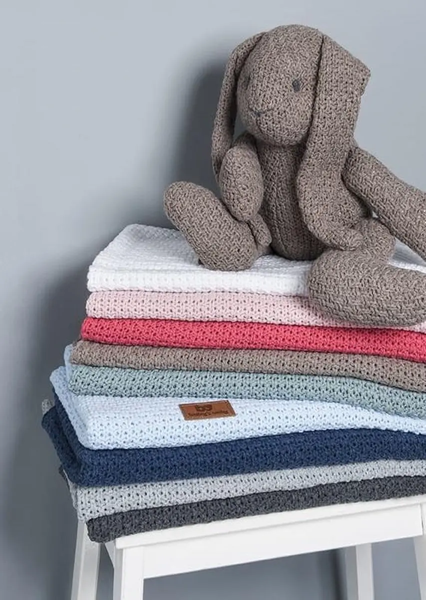 Baby's Only Gebreide Ledikantdeken Robust 100x135cm - Grijs