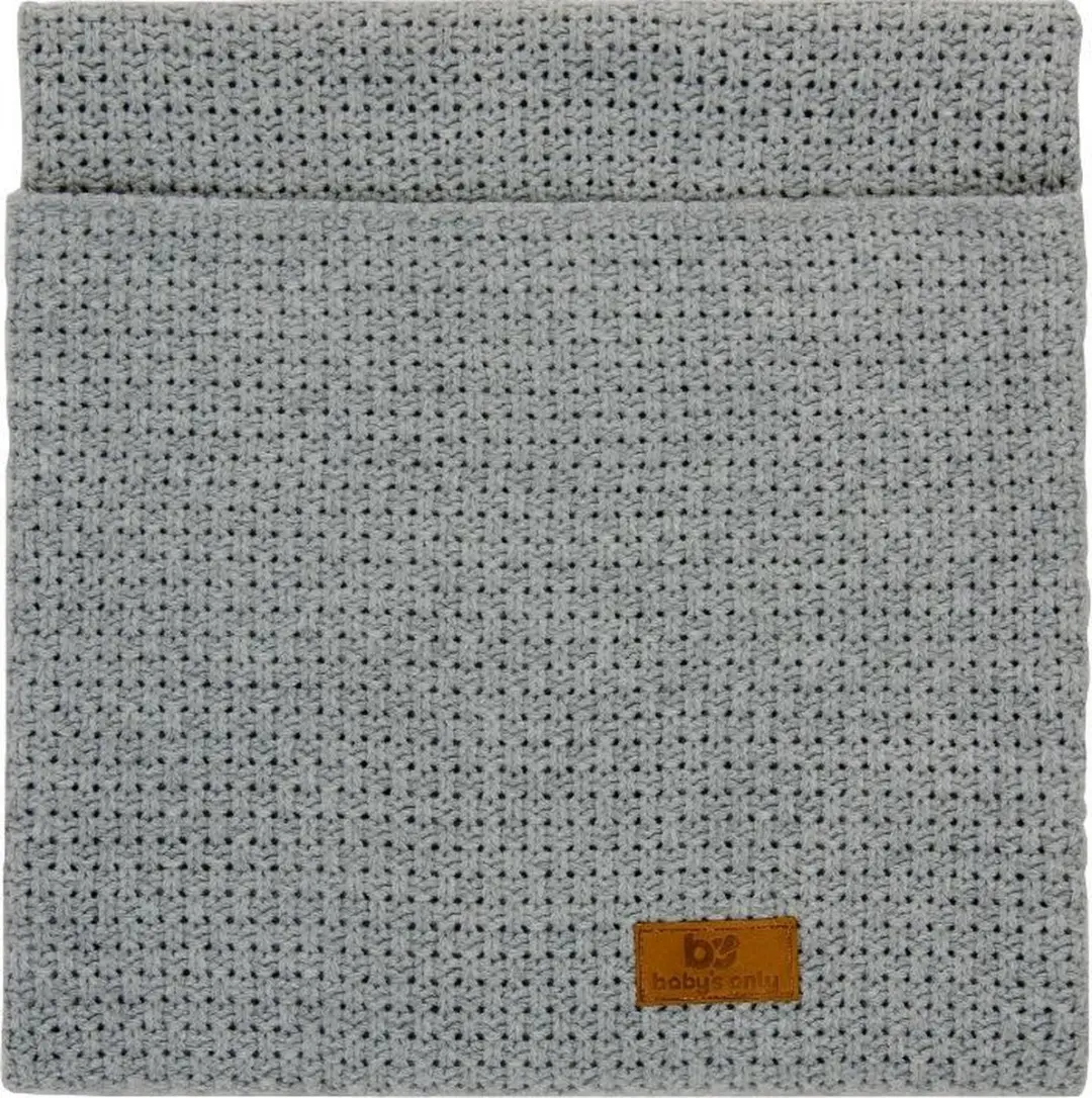 Baby's Only Gebreide Wiegdeken Robust 0.9 TOG - 70x95cm - Grijs