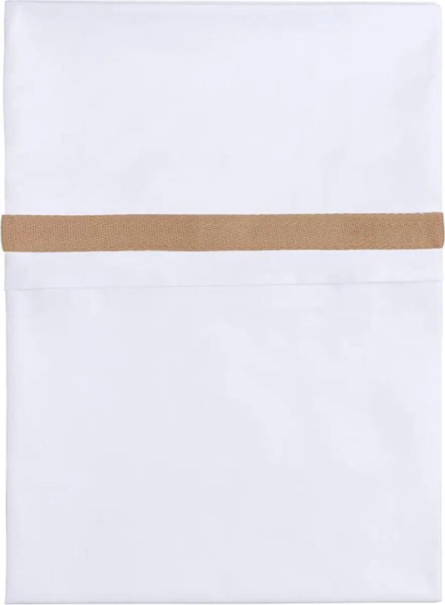 Baby's Only Wieglaken Caramel/Wit 80x100cm - 100% Egyptisch katoen
