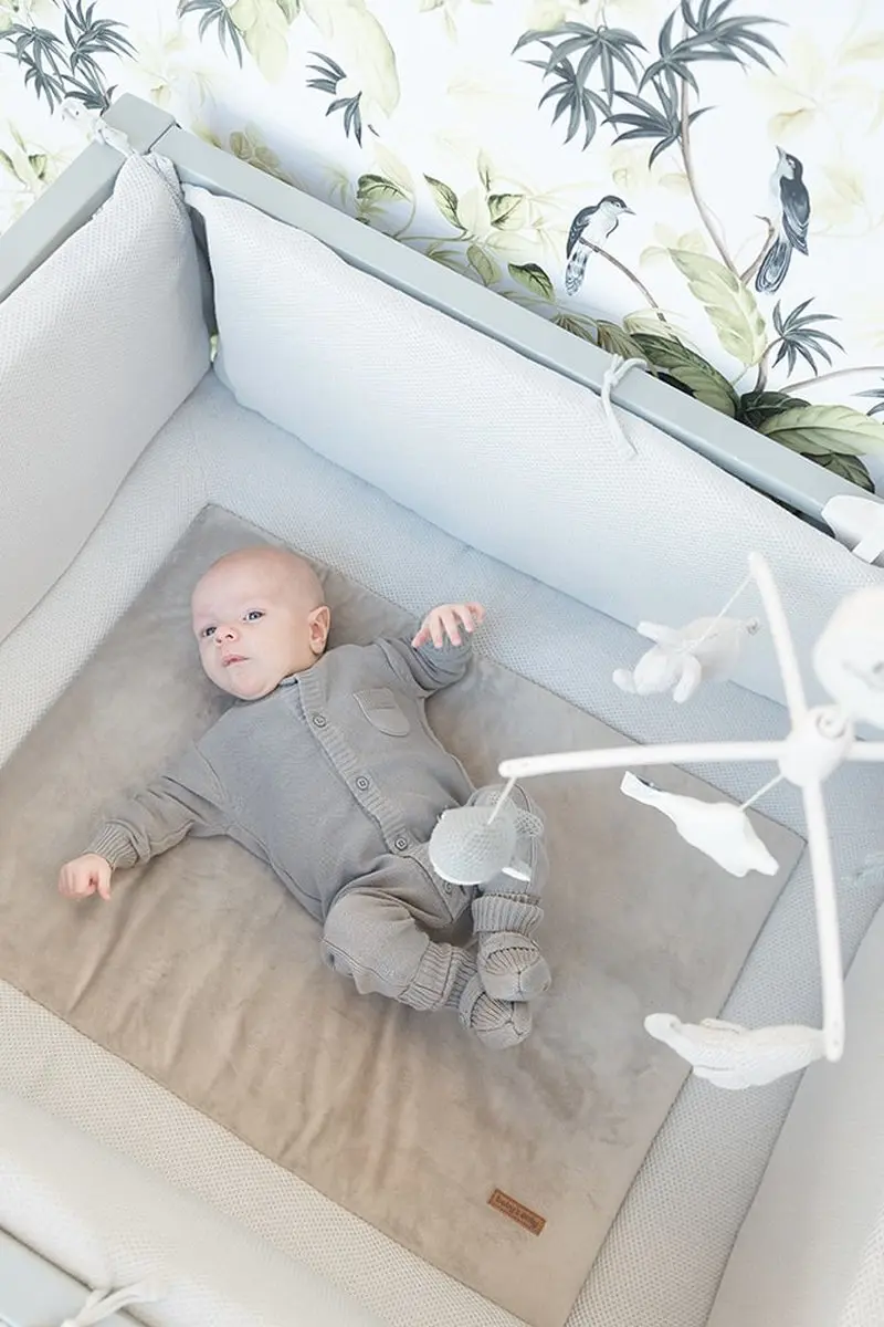 Baby's Only Gebreid Boxkleed Classic Zand 80x100cm