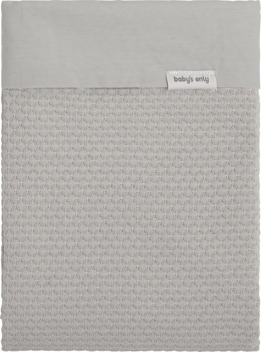 Baby's Only Gebreid Dekbedovertrek Ledikant Urban Taupe 100x135cm