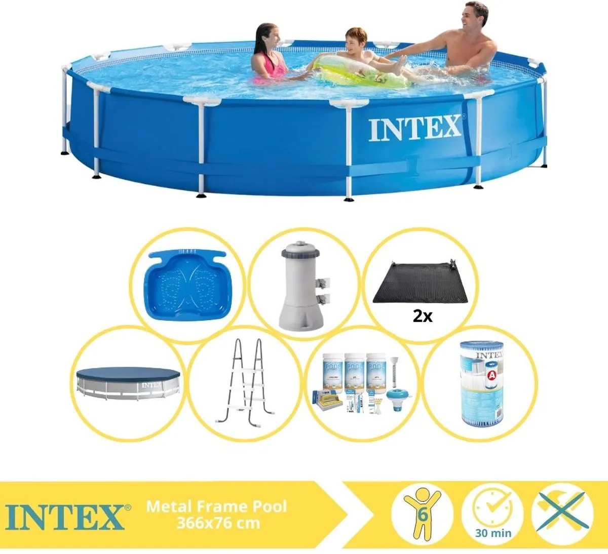 Intex Metal Frame Zwembad 366x76cm