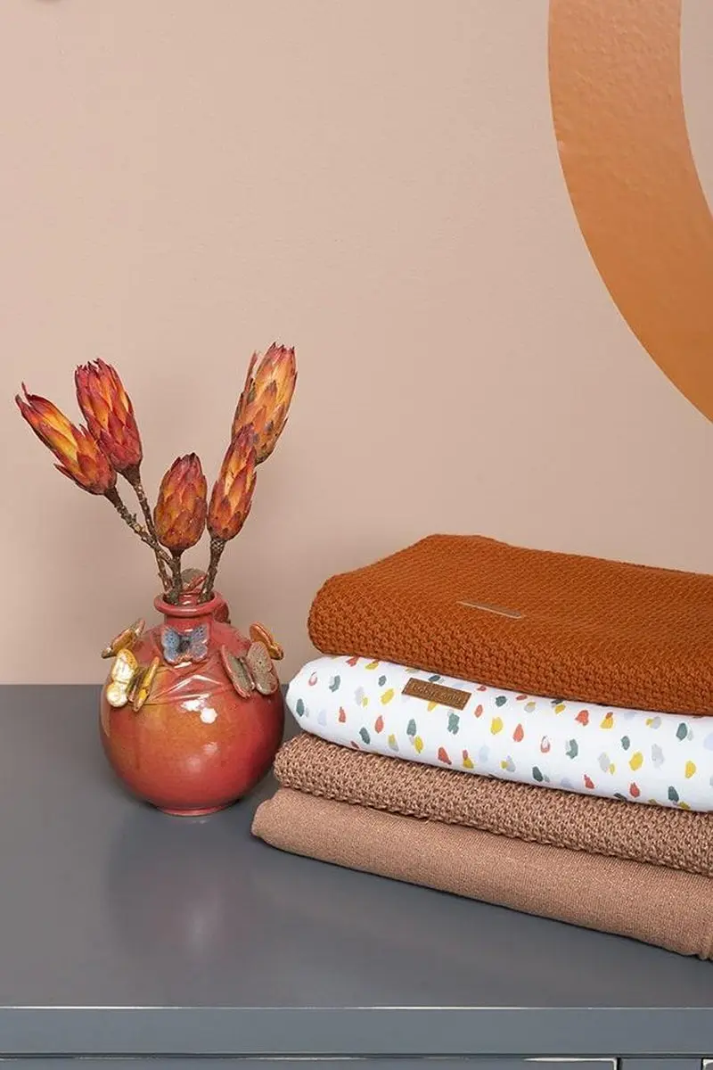 Baby's Only Ledikantdeken Leaf - 100x135cm - Wit met Stippen