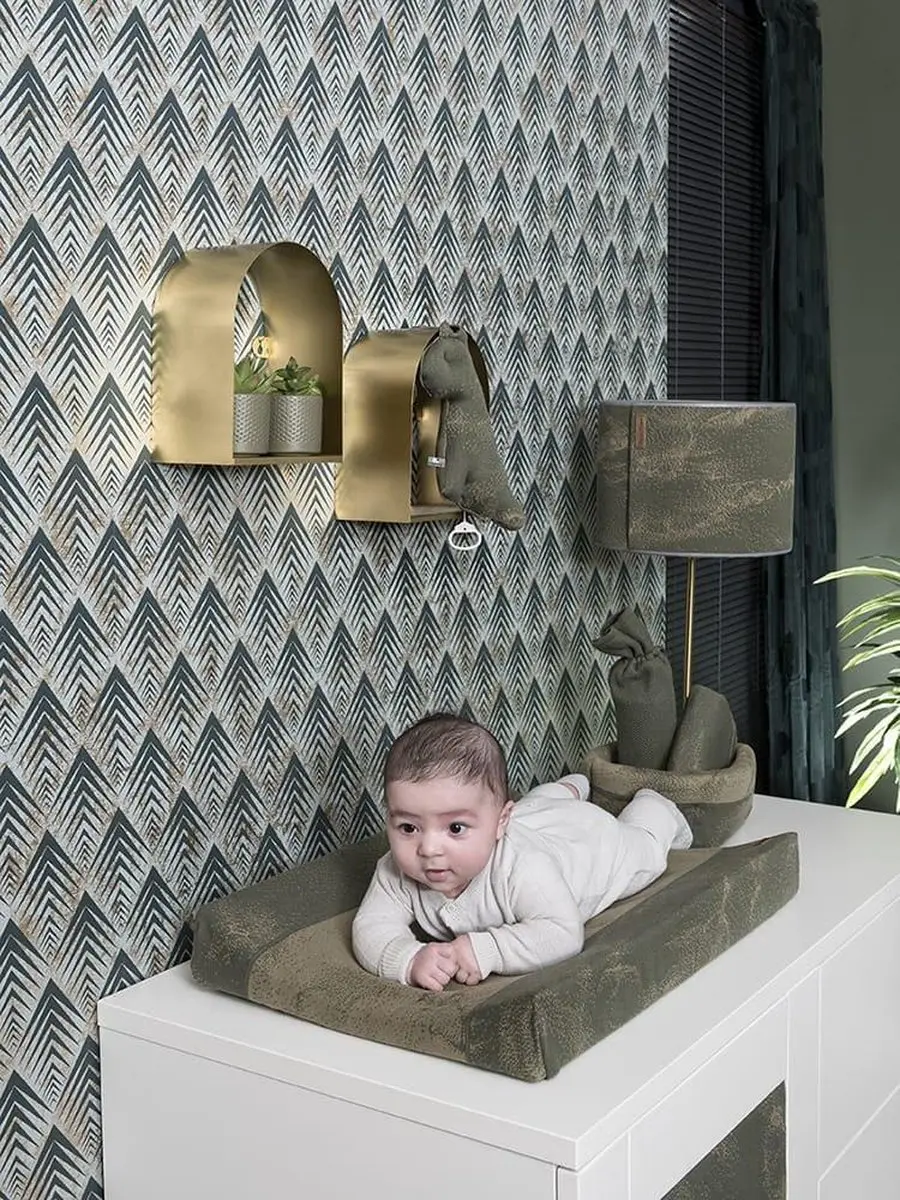 Baby's Only Gebreide Comodemandje Marble - Grijs/Zilvergrijs