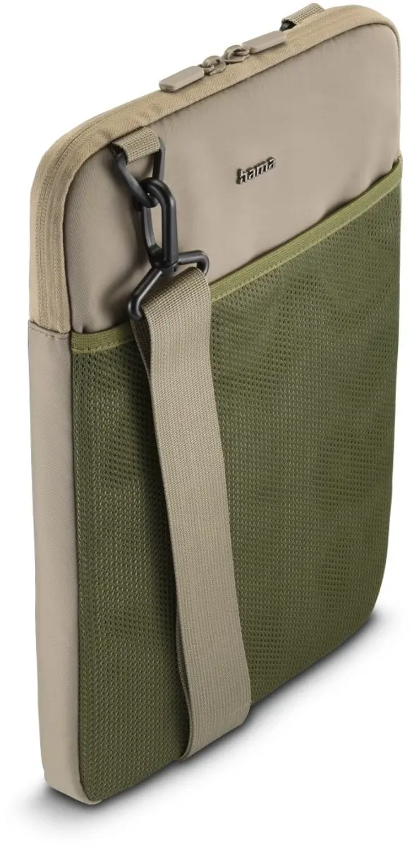 Hama To Go Laptopsleeve 12,1" - Beige/Groen - 2 Vakken