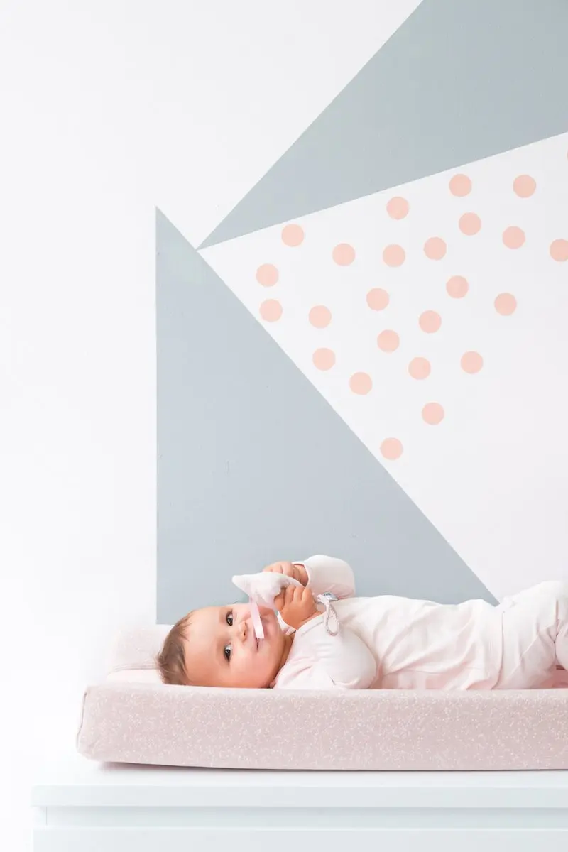 Baby's Only Sparkle Aankleedkussenhoes 45x70cm - Zilver-Roze Mêlee