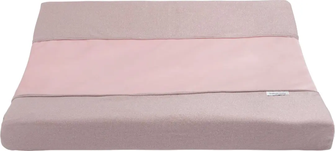 Baby's Only Sparkle Aankleedkussenhoes 45x70cm - Zilver-Roze Mêlee
