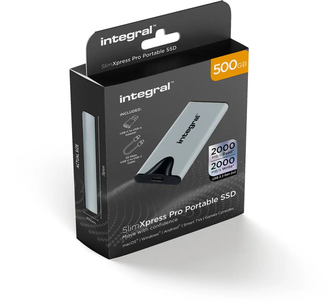 Integral SlimXpress Pro INSSD500GPORT3.2SLIMXS SSD