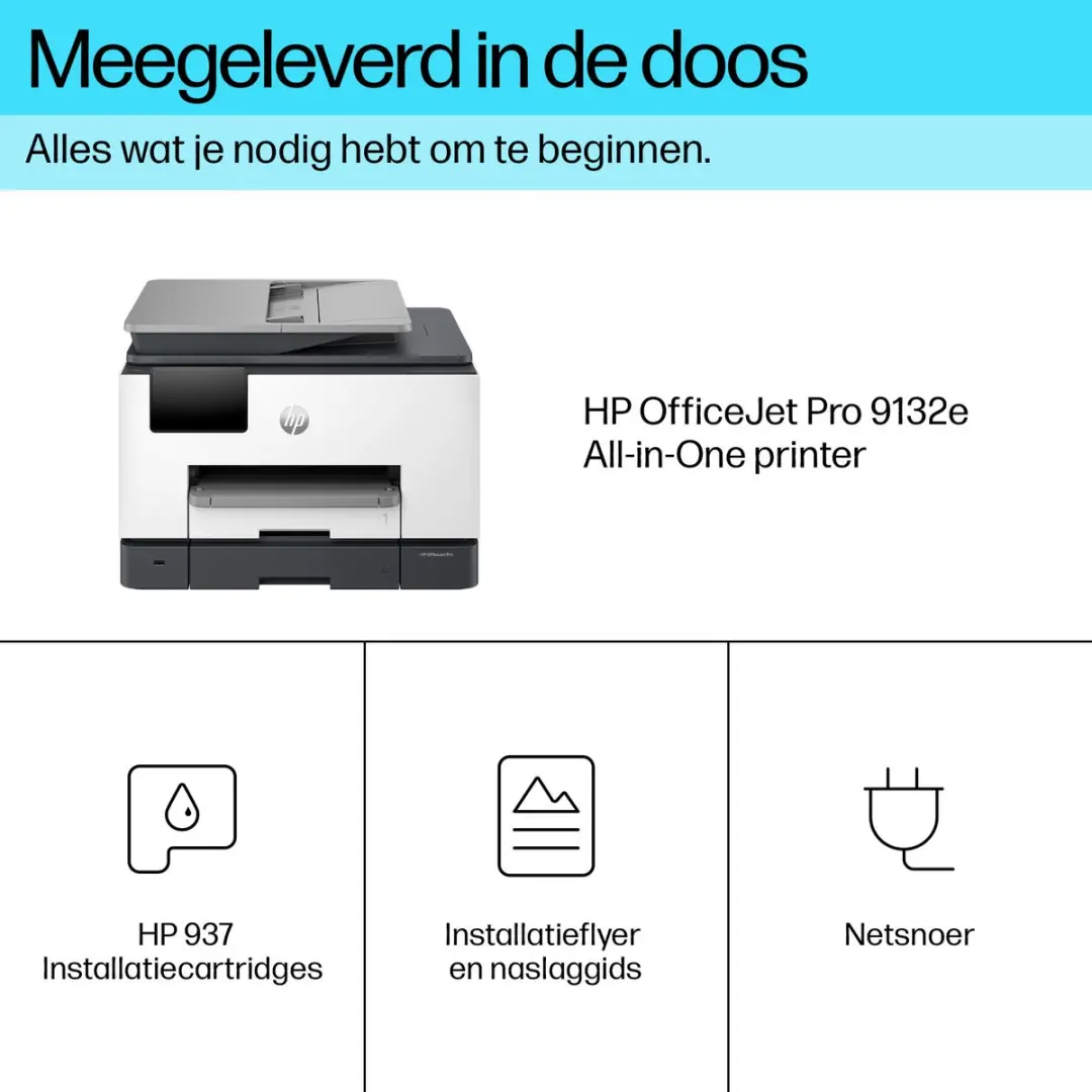 HP OfficeJet Pro 9132e 4-in-1 MFP - 404M5B - Transparent