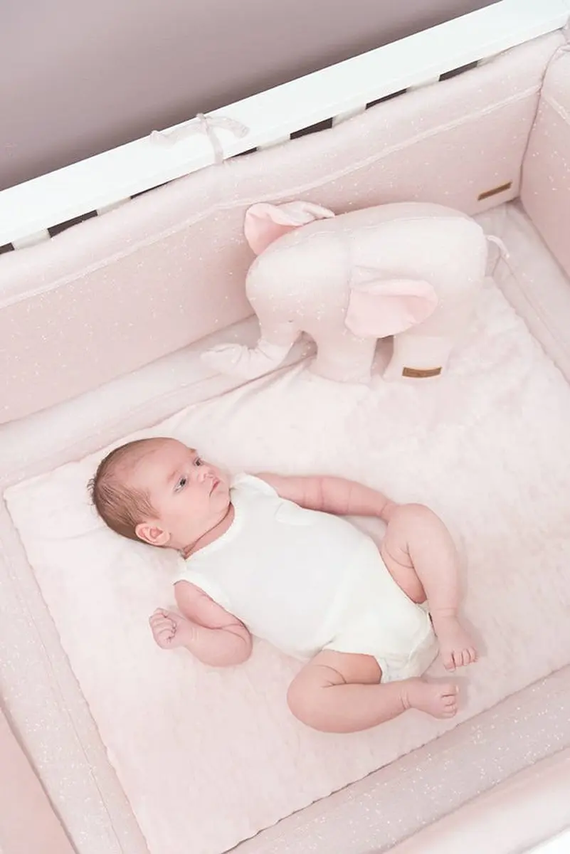 Baby's Only Boxbumper Sparkle Parkomranding - 330x28cm - Goud-Ivoor