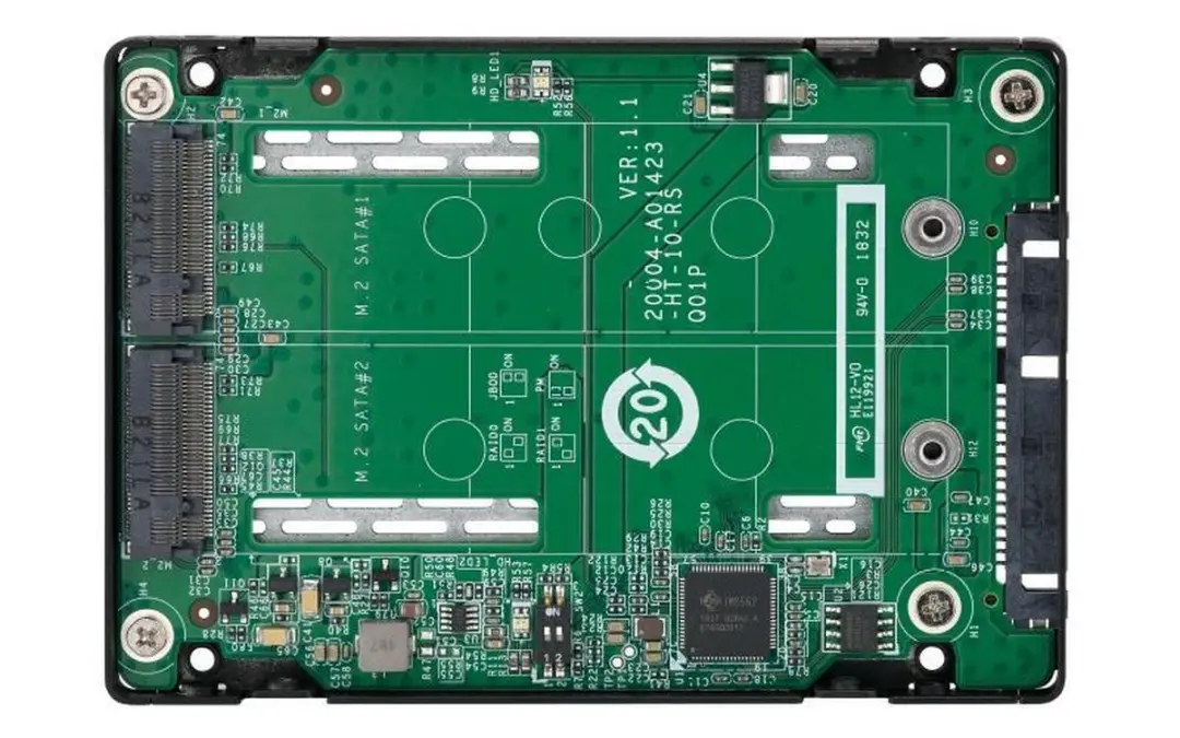 QNAP QDA-A2MAR M.2 SSD-Behuizing - Zwart