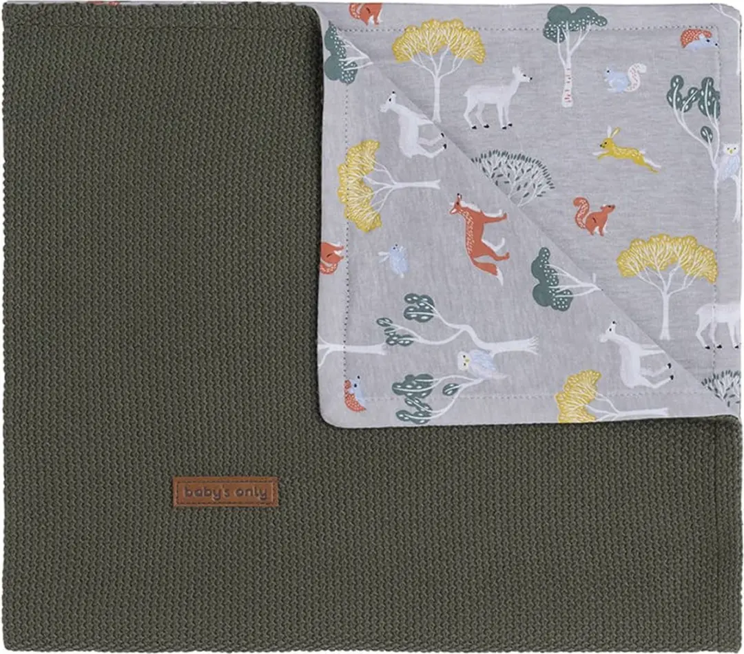 Baby's Only Wiegdeken Forest Khaki 70x95cm
