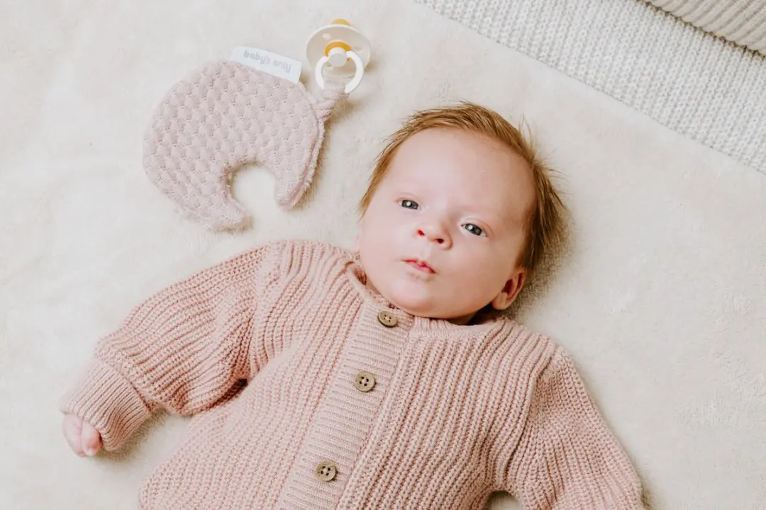Baby's Only Speenknuffel Maan Sky - Oud Roze