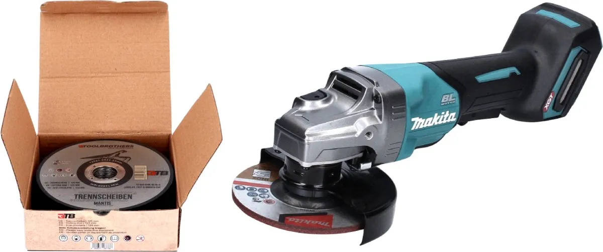 Makita GA016GZ Haakse Slijper 125mm XGT Solo - Metaal