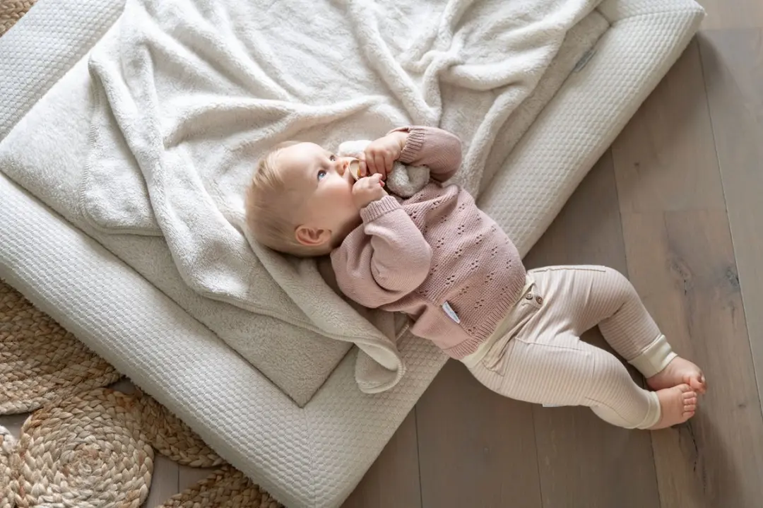 Baby's Only Gebreid Boxkleed Sky Warm Linen 75x95cm
