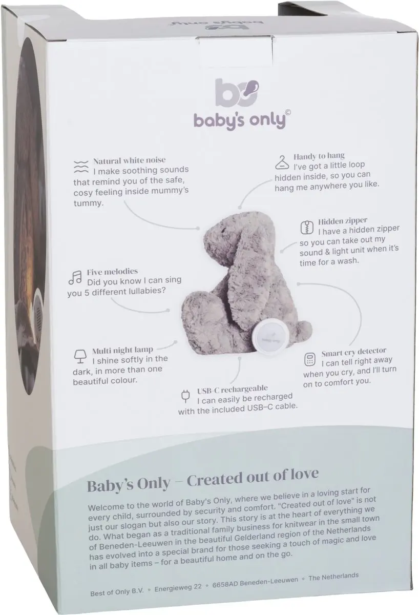 Baby's Only Bibi Knuffelkonijn Slaaptrainer - Taupe