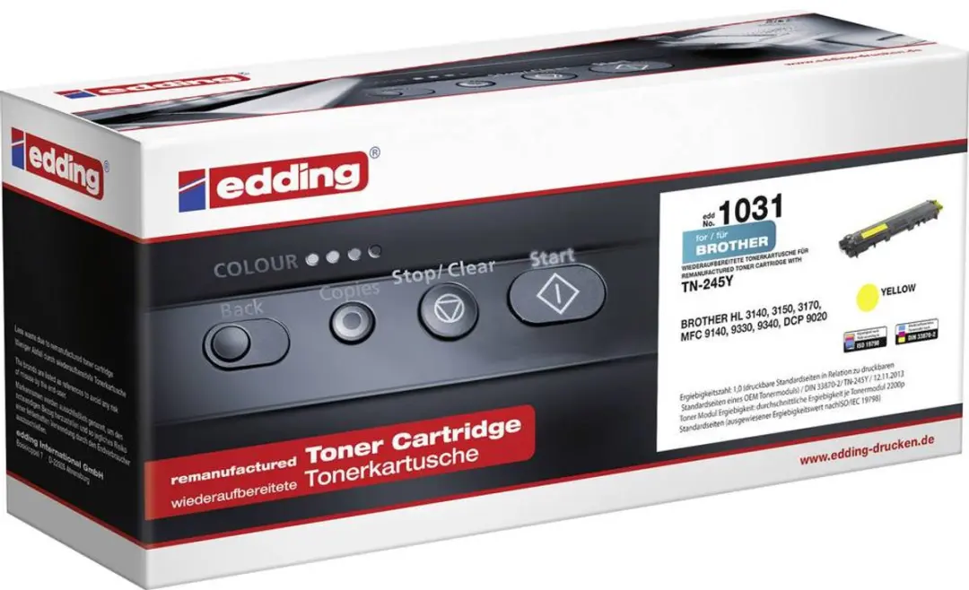 edding 1031 Toner Geel - 2200 Pagina's - Compatibel Brother TN-245Y