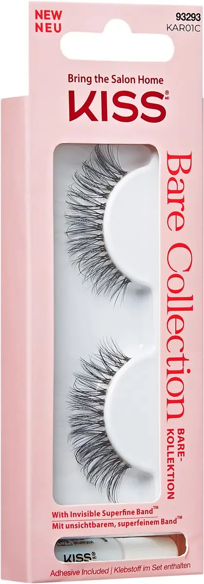 Kiss Bare Collection KAR01C Kunstwimpers - Superdun - Zwart