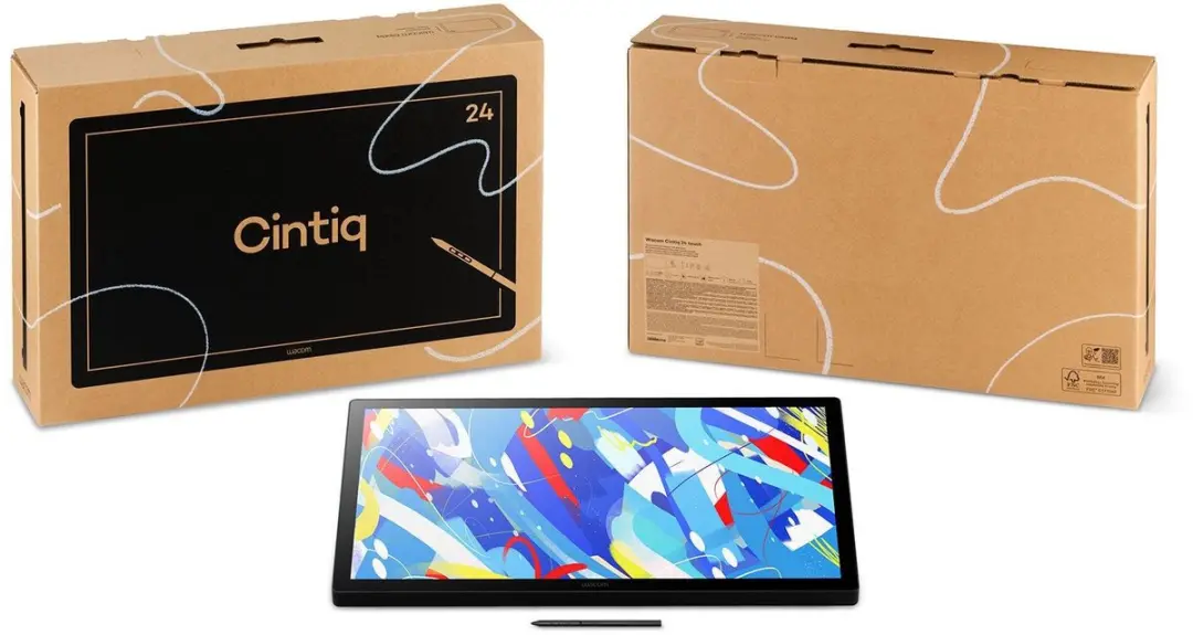 Wacom DTH246K0B Touchscreen Monitor 24" QHD - Zwart