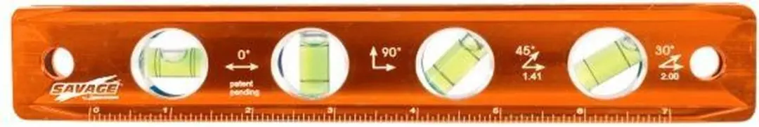 Swanson Savage Waterpas Torpedo 22cm Magnetisch - 4 Libellen - Oranje