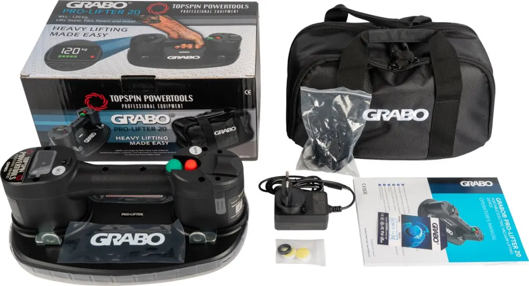 Grabo Pro in Tas Elektrische Vacuümzuiger 120kg - Zwart