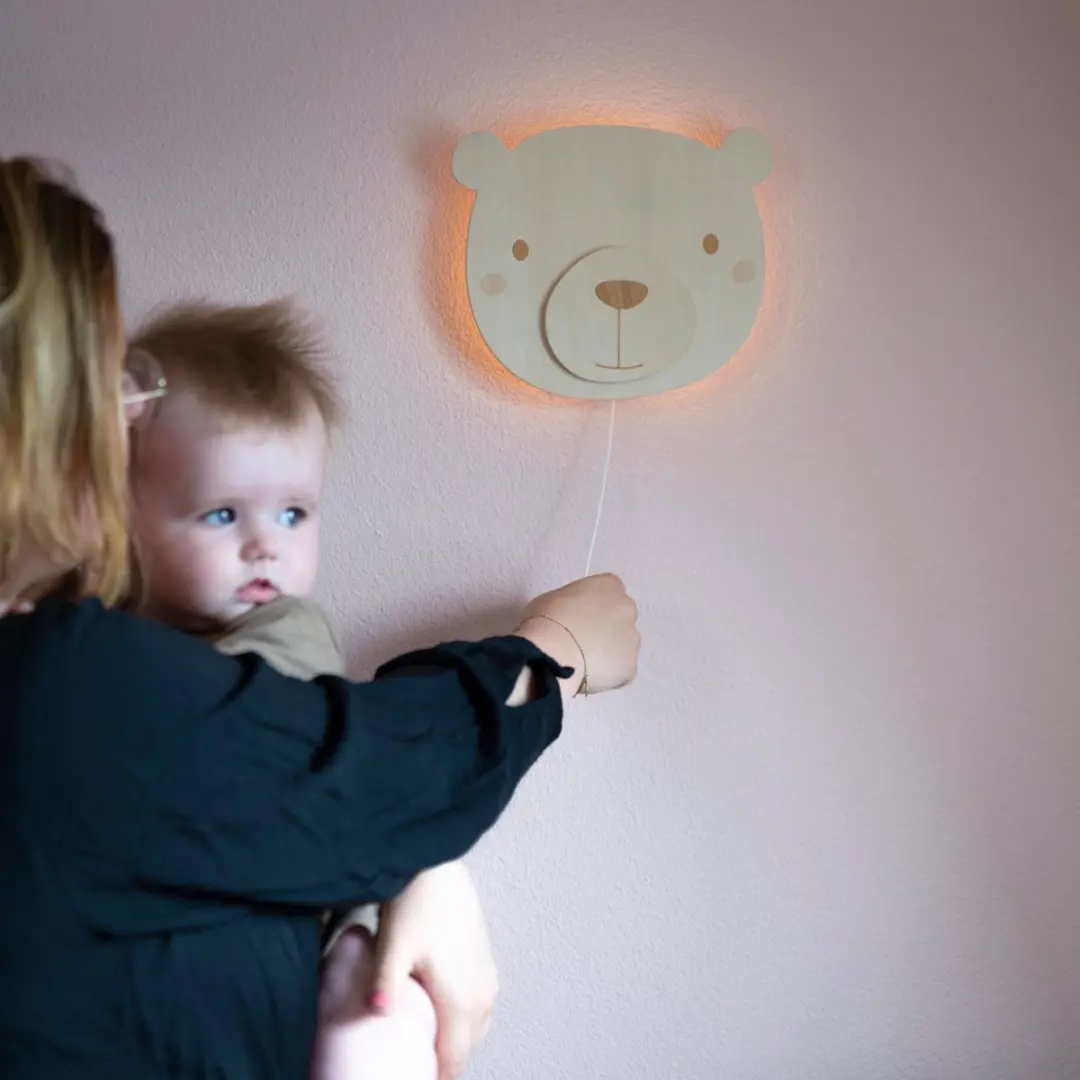 Baby's Only Houten Wandlamp Beer Wonder - 14W Warm Wit