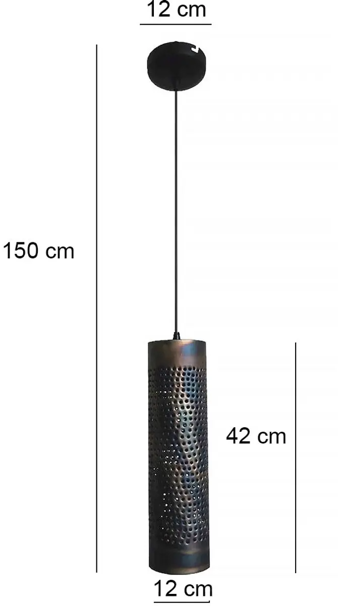 Freelight Forato 1 Hanglamp Ø12cm - Bruin/Zwart